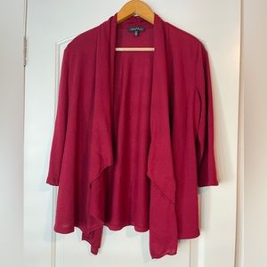 Slinky Brand cranberry cartigan